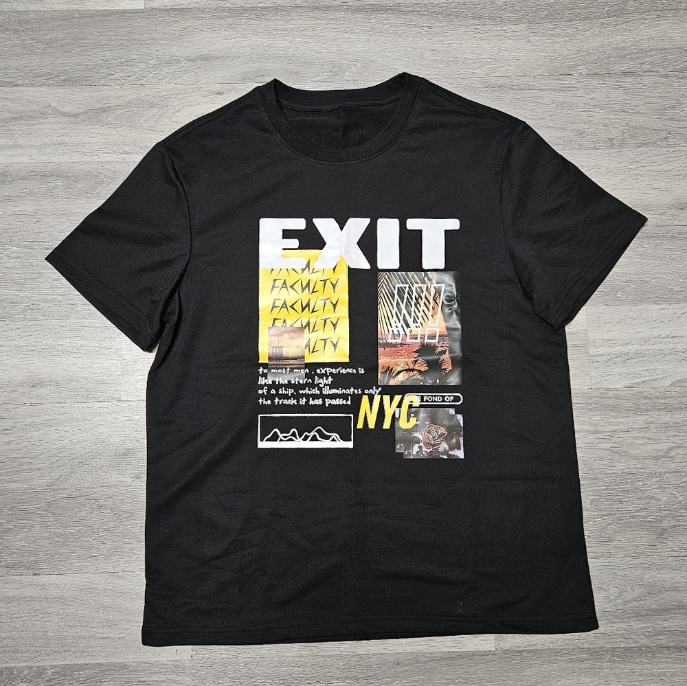 EXIT NYC graphic print t shirt size s